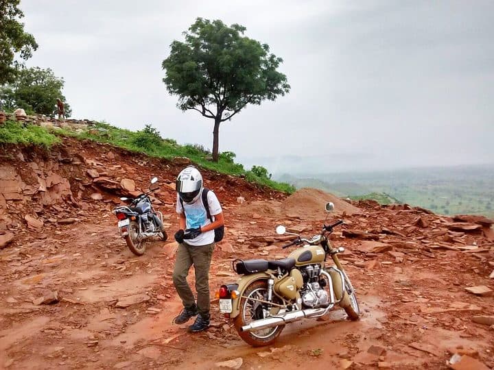 Bike on a dirt road