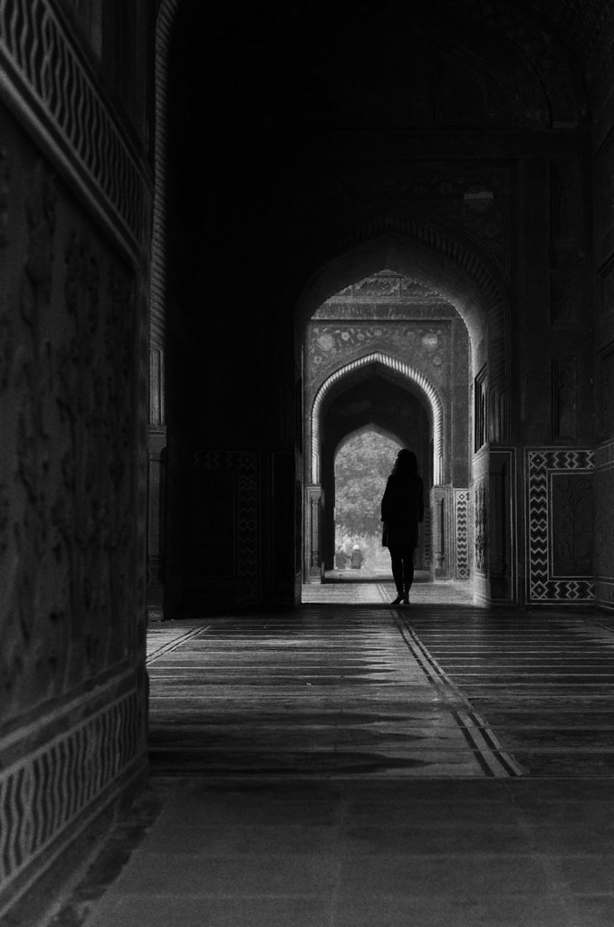 Silhouette at the Taj Mahal